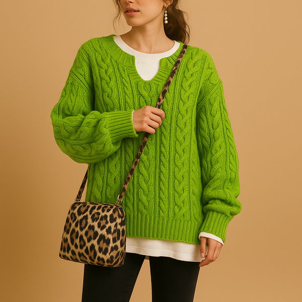 Élégance Tricotée | Pull Femme Respirant à Col V avec Tissu Doux | Confort Optimal pour Toutes Occasions 1