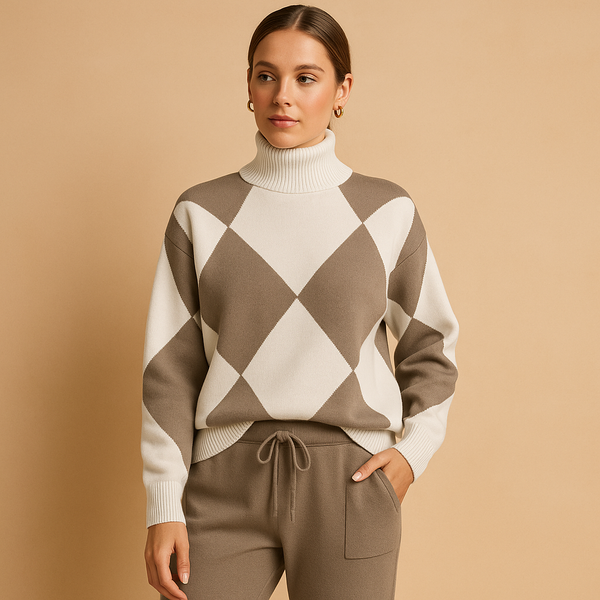 Ensemble Confortable Femme | Survêtement Moderne en Tricot avec Pantalon de Jogging pour Style Décontracté 1