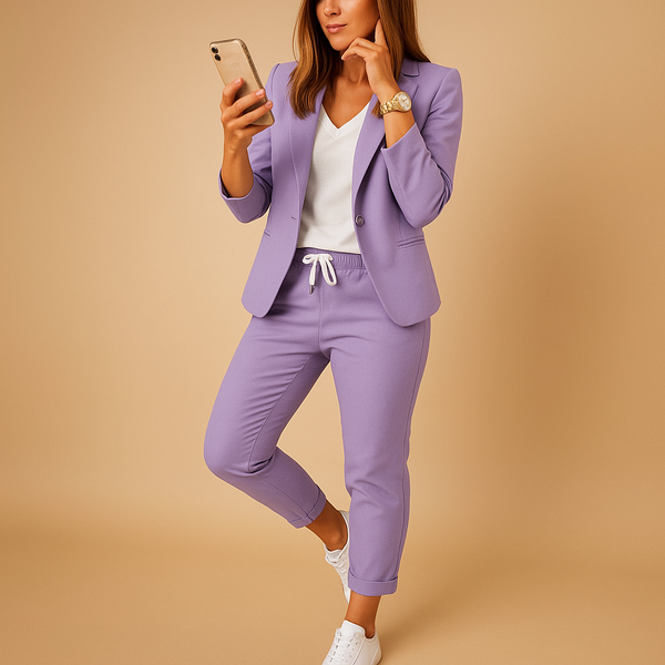 Ava | Ensemble Tailleur Pantalon Femme Chic avec Coupe Ajustée | Élégance et Confort pour Toutes Occasions 1