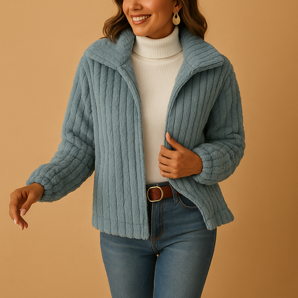 Gilet Long Femme en Fleece avec Col Montant - Élégance et Confort pour Toutes Morphologies 1