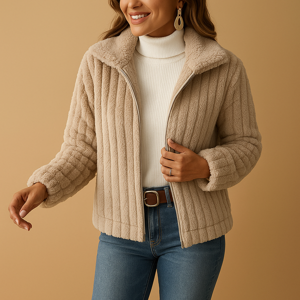 Gilet Long Femme | Gilet Sans Manche en Fleece avec Col Montant | Élégance et Confort pour Toutes les Morphologies 1