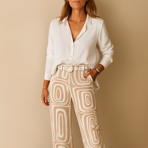 Clara | Ensemble Tailleur Femme Élégant avec Blouse Longue | Confort Optimal pour Toutes Occasions 1
